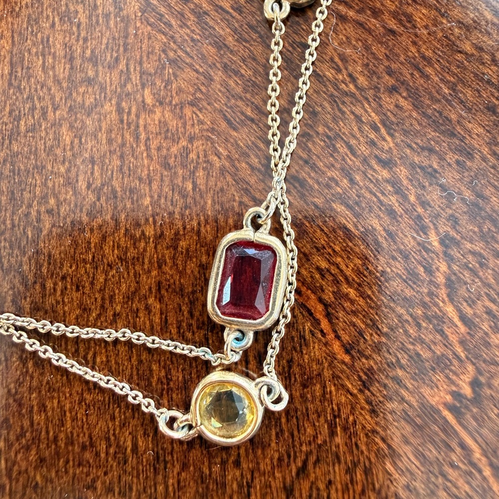 KATE SPADE Elegant Multi-Color Gemstone Necklace - Picture 2 of 6